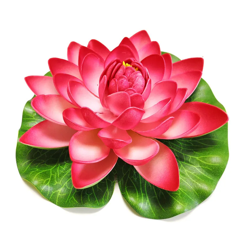 Floating Lotus Artificial Flower - Lifelike Water Lily for Pond and Garden Decoration