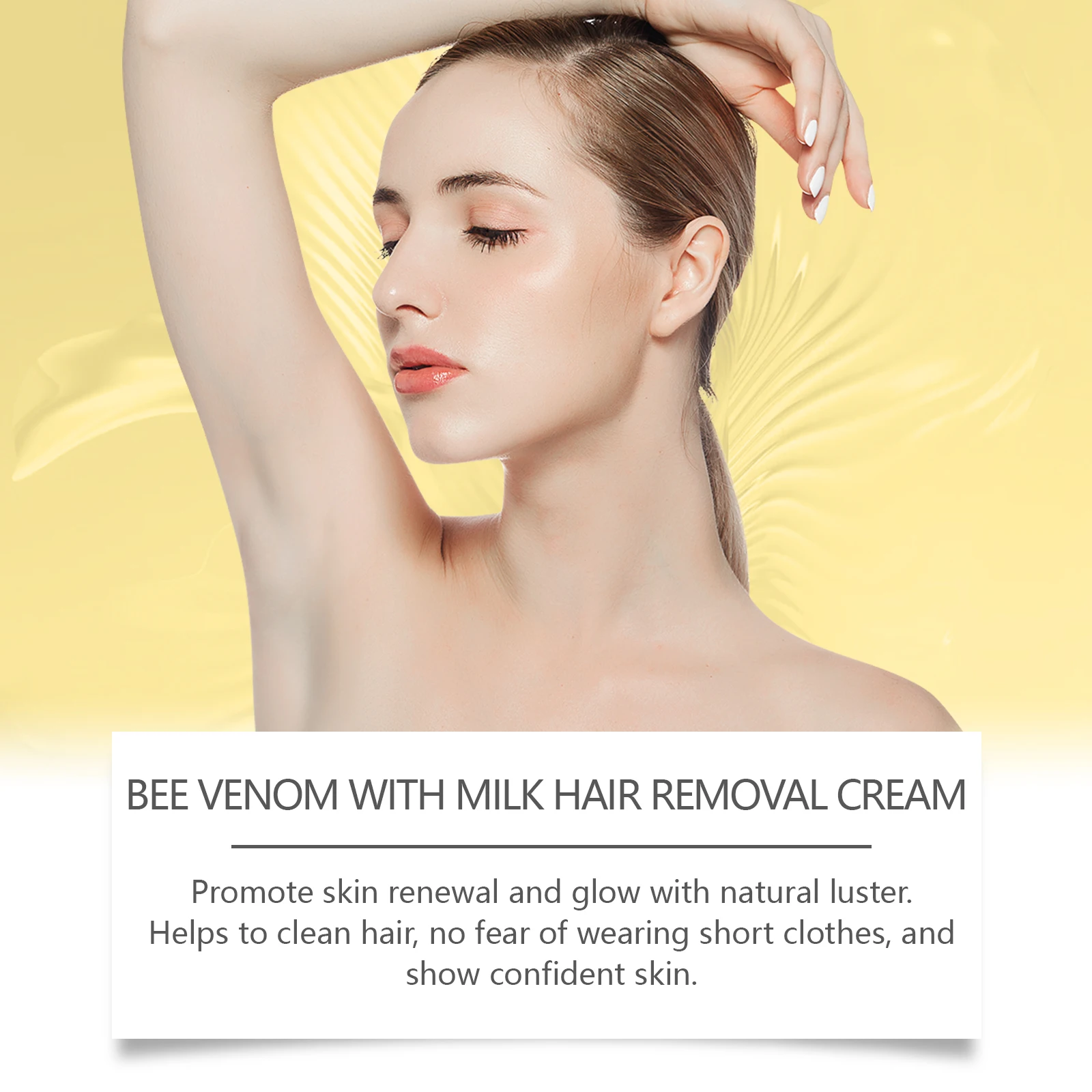 Crema depilatoria al veleno d'api delicata nutriente corpo gambe_voghion.com