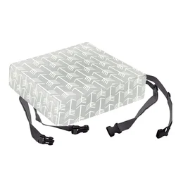 Adjustable Kids Booster Seat with Removable Safety Cushion (Gray Arrow)