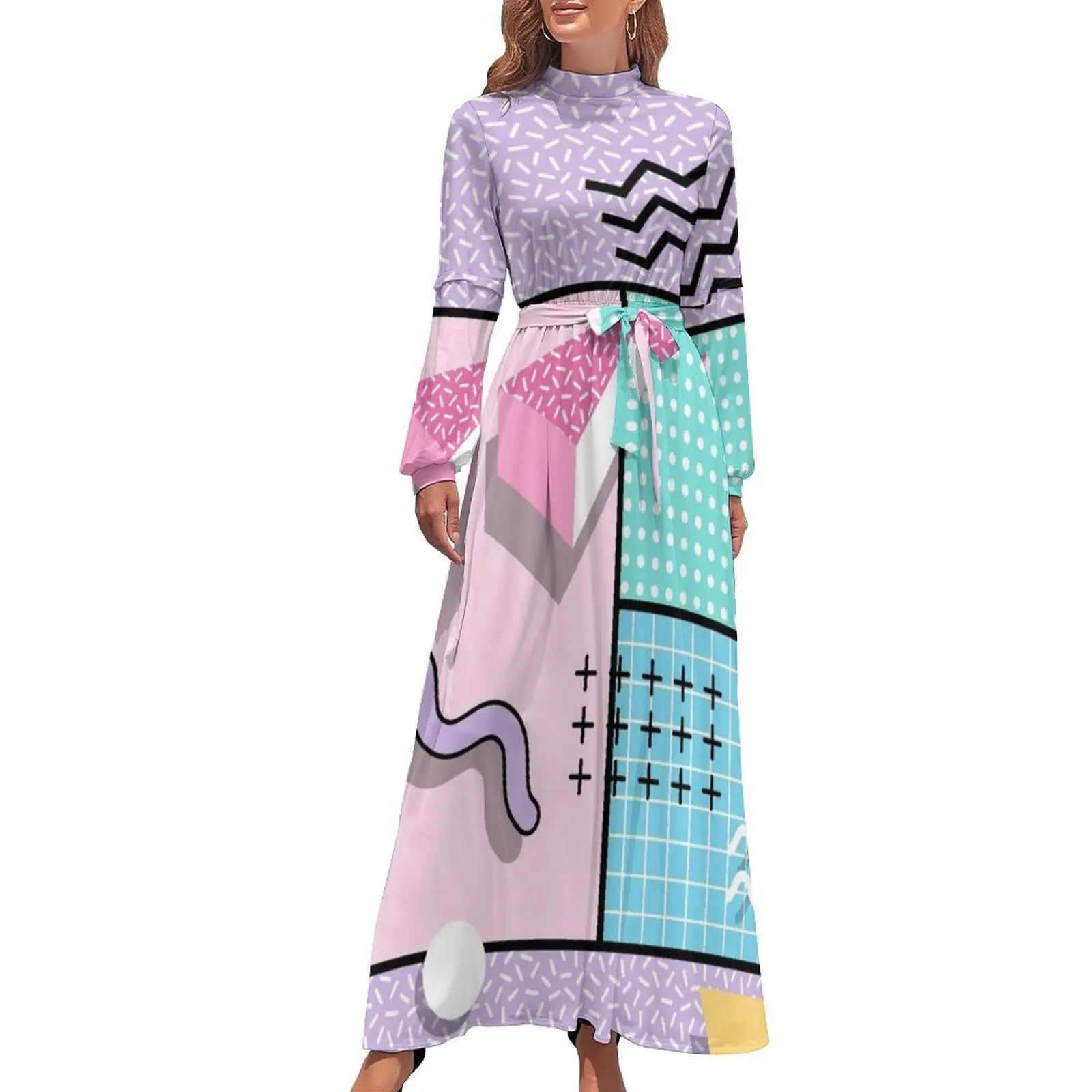 thumbnail image 1 of Vestido largo de fiesta de Memphis, vestido de dama de honor, vestidos de mujer, vestido sexy de verano 2024 para mujer, 1 of 5