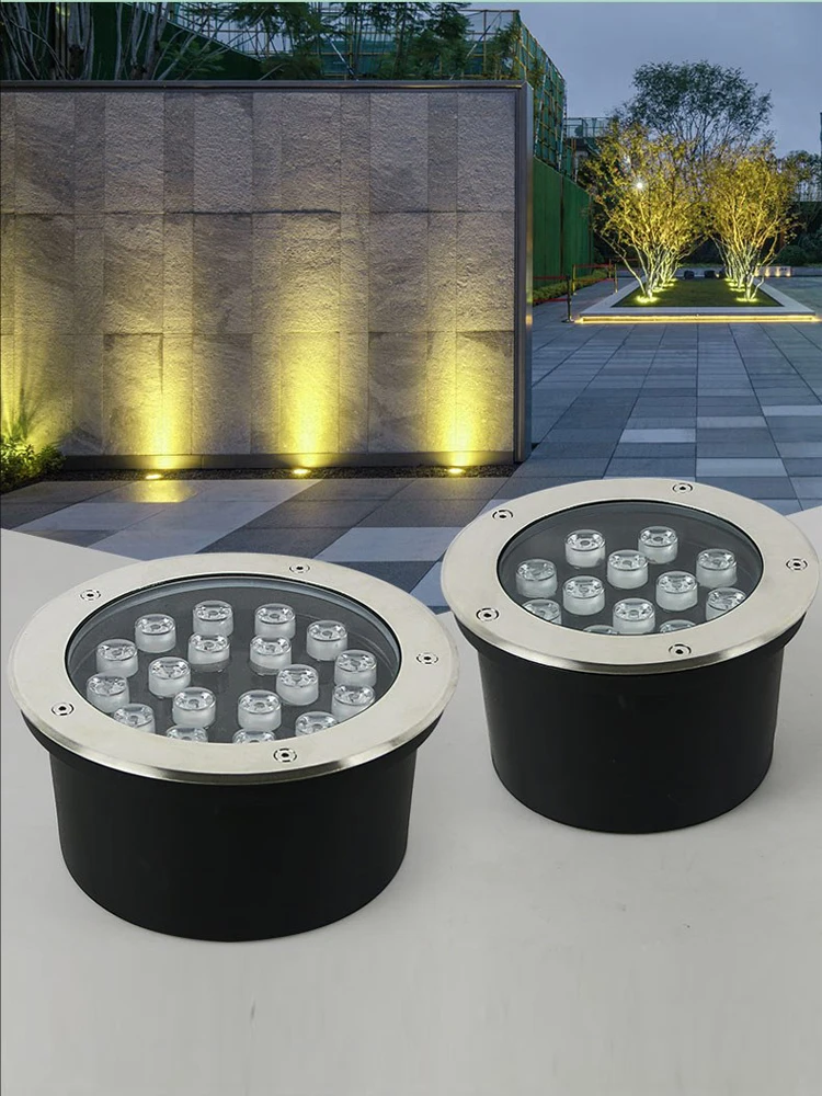 Spotlight 30 IP67 Waterproof Garden Decoration LED Underground Light 6W 10W 12W Outdoor Landscape Floor Light Square Floor