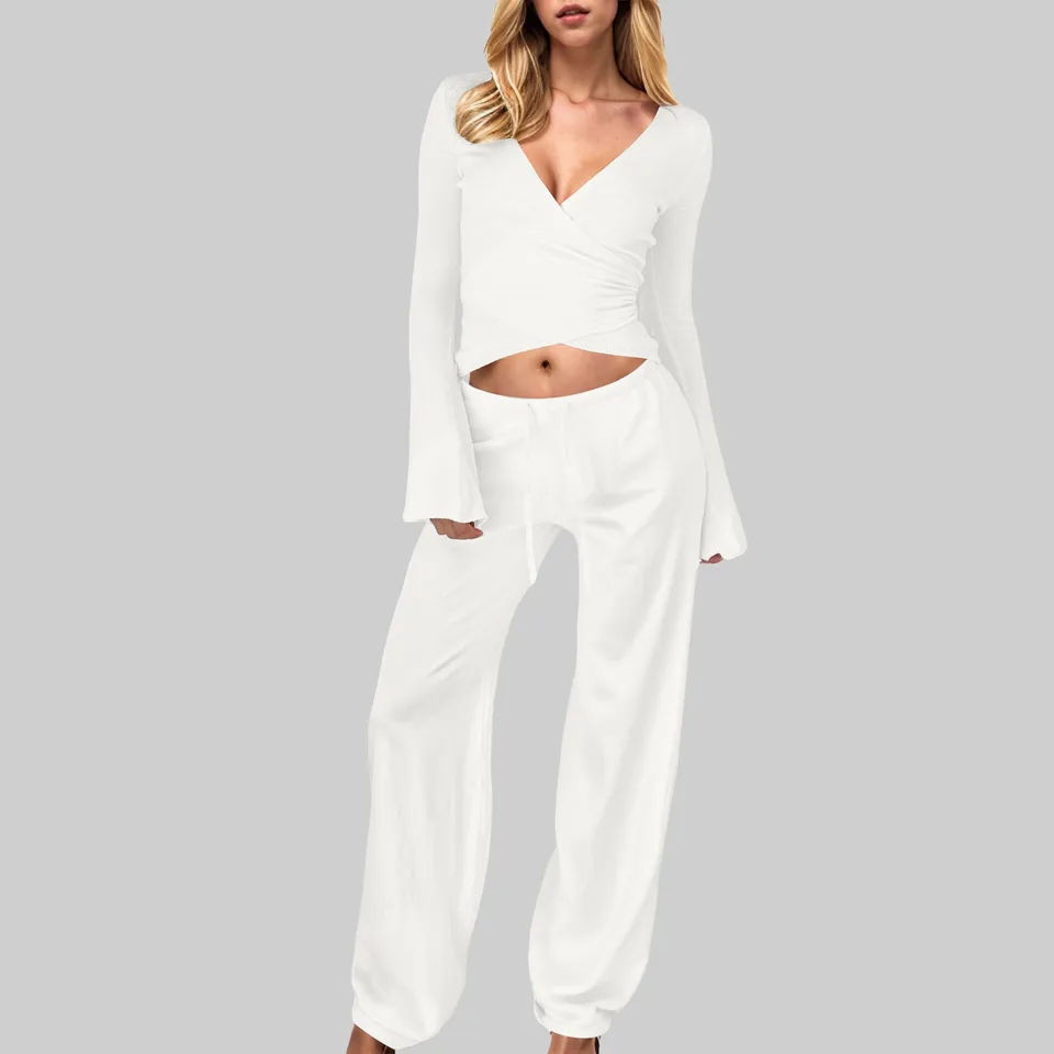 Womens Autumn Winter Matching 2 Piece Activewear Set