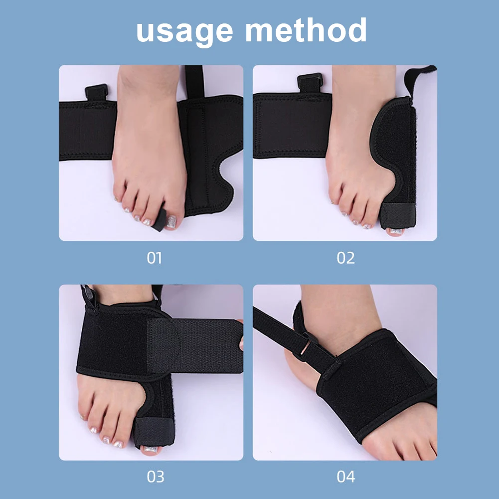 Bunion Corrector Toe Orthopedic Tool Adjustable Strap Big Toe Straightener Hallux Valgus Brace for Night Bunion Relief