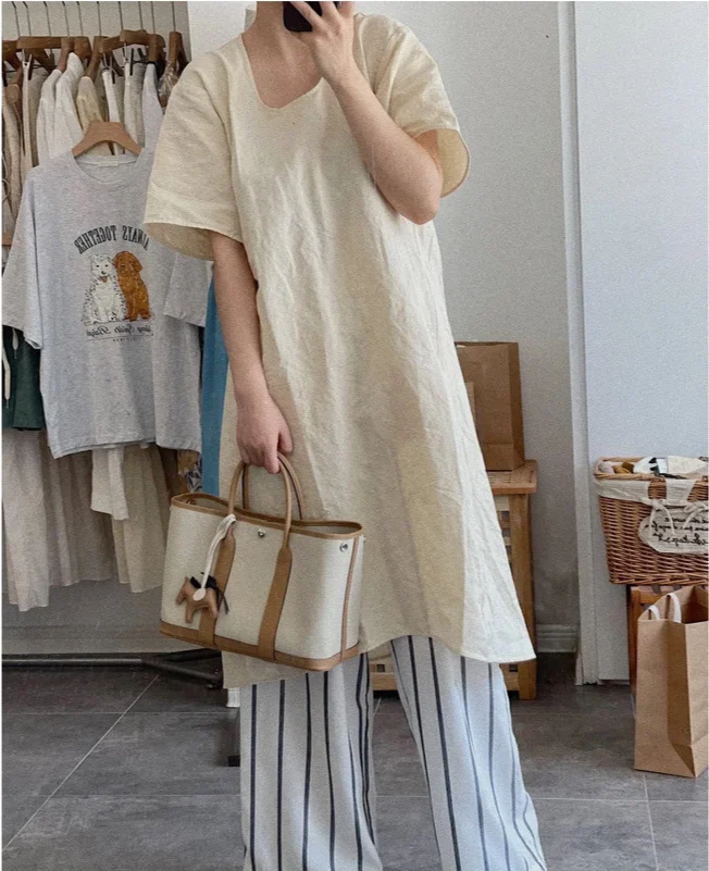 2024 neue kopf schicht rindsleder garten leinwand große kapazität Tongle freizeit handtasche schulter umhängetasche_voghion.com