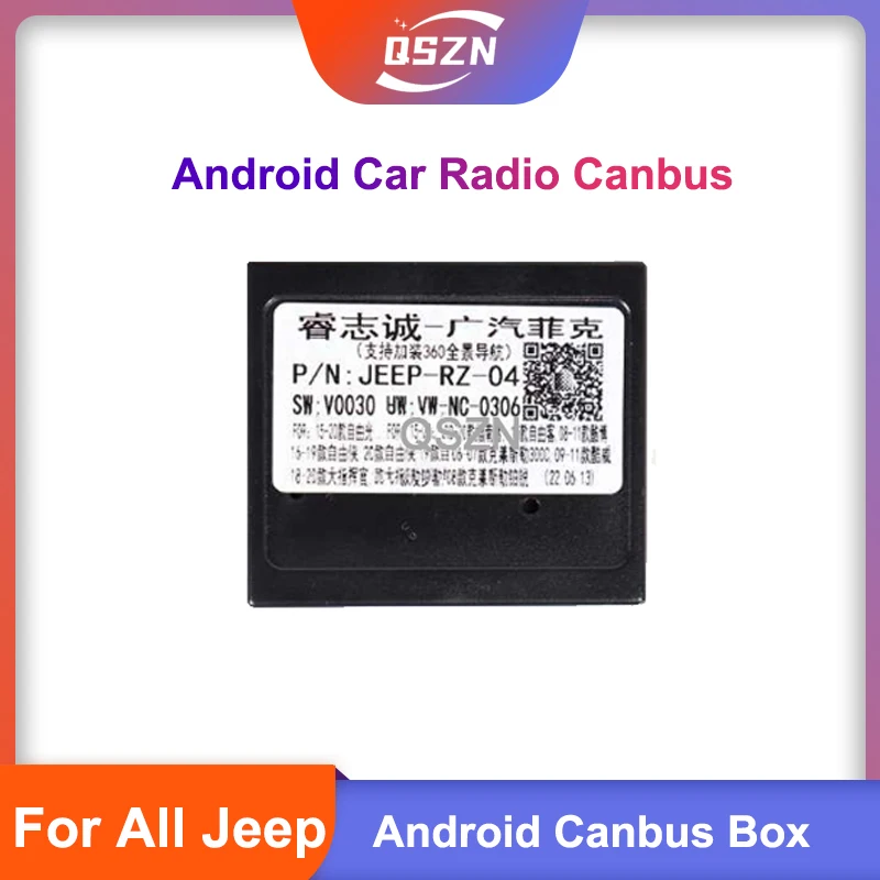 

Android Canbus Box Adaptor JEEP-RZ-04 For 2015+ Jeep Cherokee Renegade Wrangler Grand Cherokee Compass Car Radio Wiring Harness