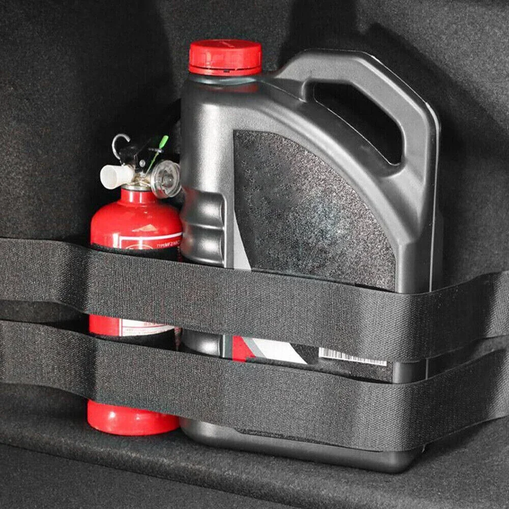 Car Trunk Fixing Strap 4pcs 60cm Nylon Car Trunk Organizer Fixing Belt Storage Bag Tapes Automotive Interior Accessories
