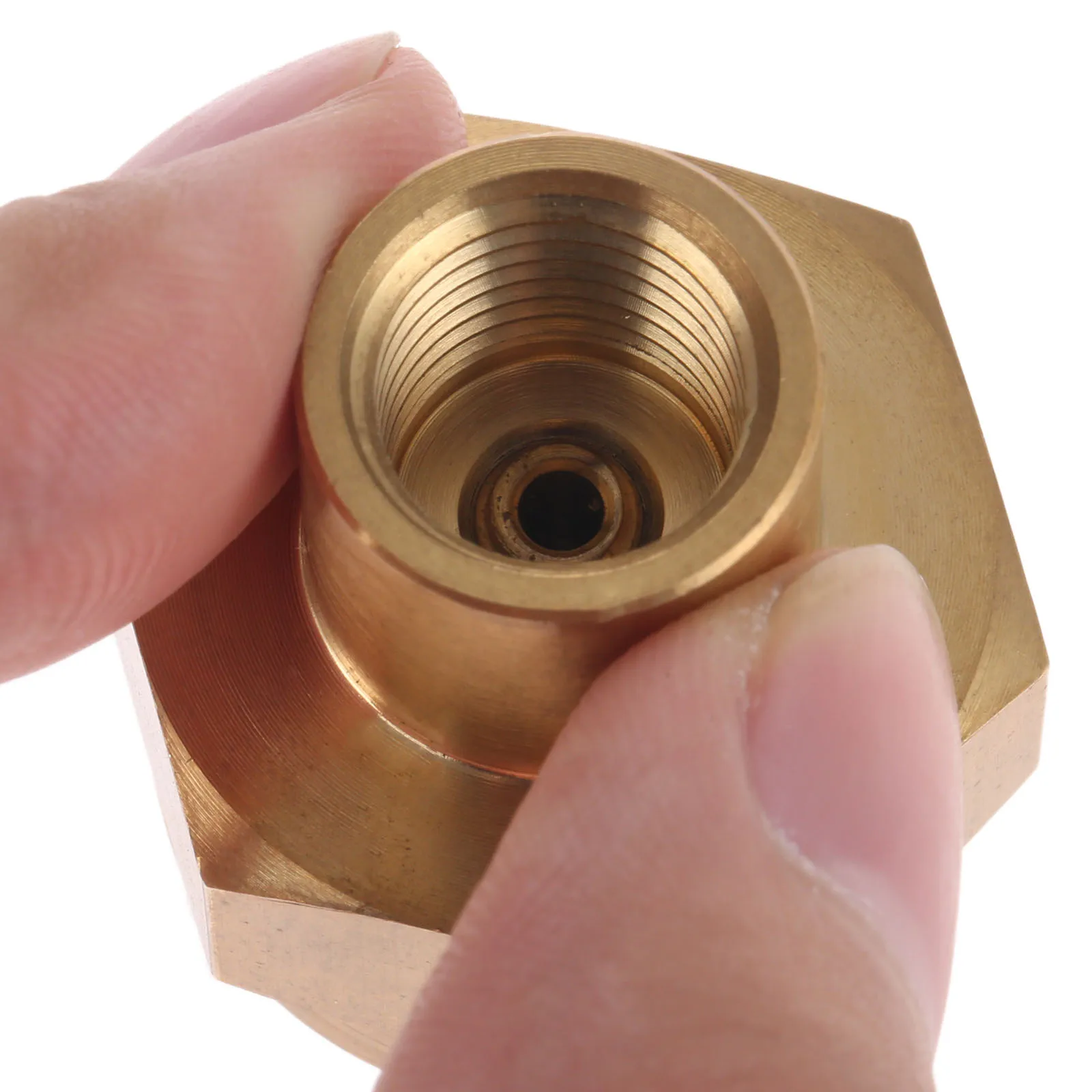 Brass 1LB Propane Gas Bottle Refill Adapter with 1/4 NPT Thread for Grill propane tank refill adapter