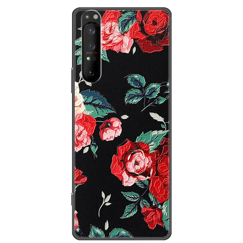 Vintage 3D Textured Silicone Phone Case with Embossed Design