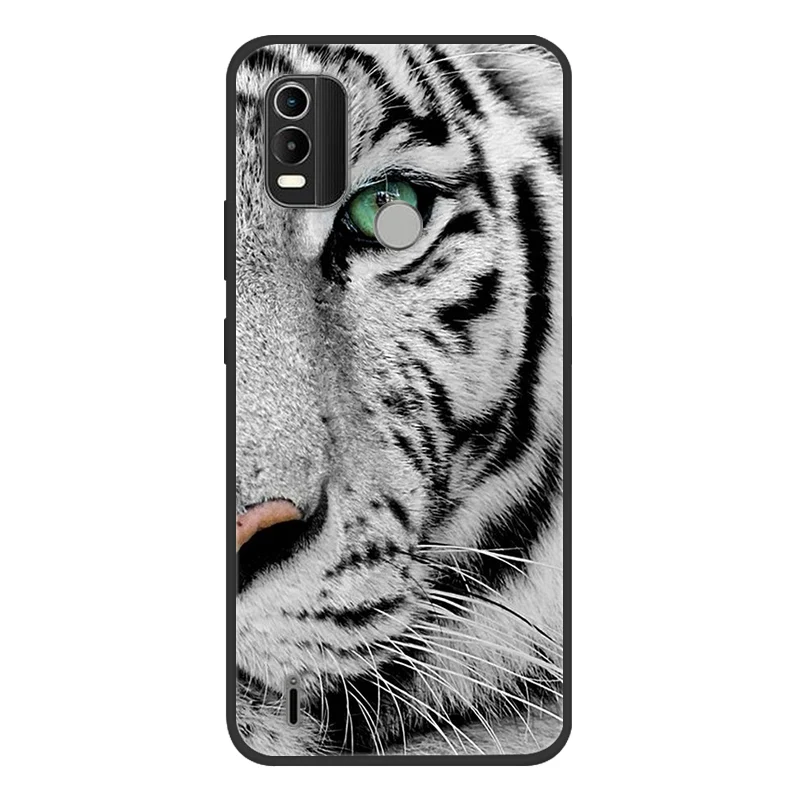 Nokia C21 Plus Black Silicone Soft Phone Case Cover