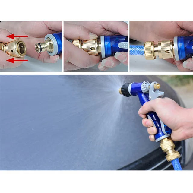 1 Százalékos Alumínium Ötvözet 1/2 "Gyors Csatlakozó 16 Mm -Es Tömlőkert Öntözéshez. - Image 2