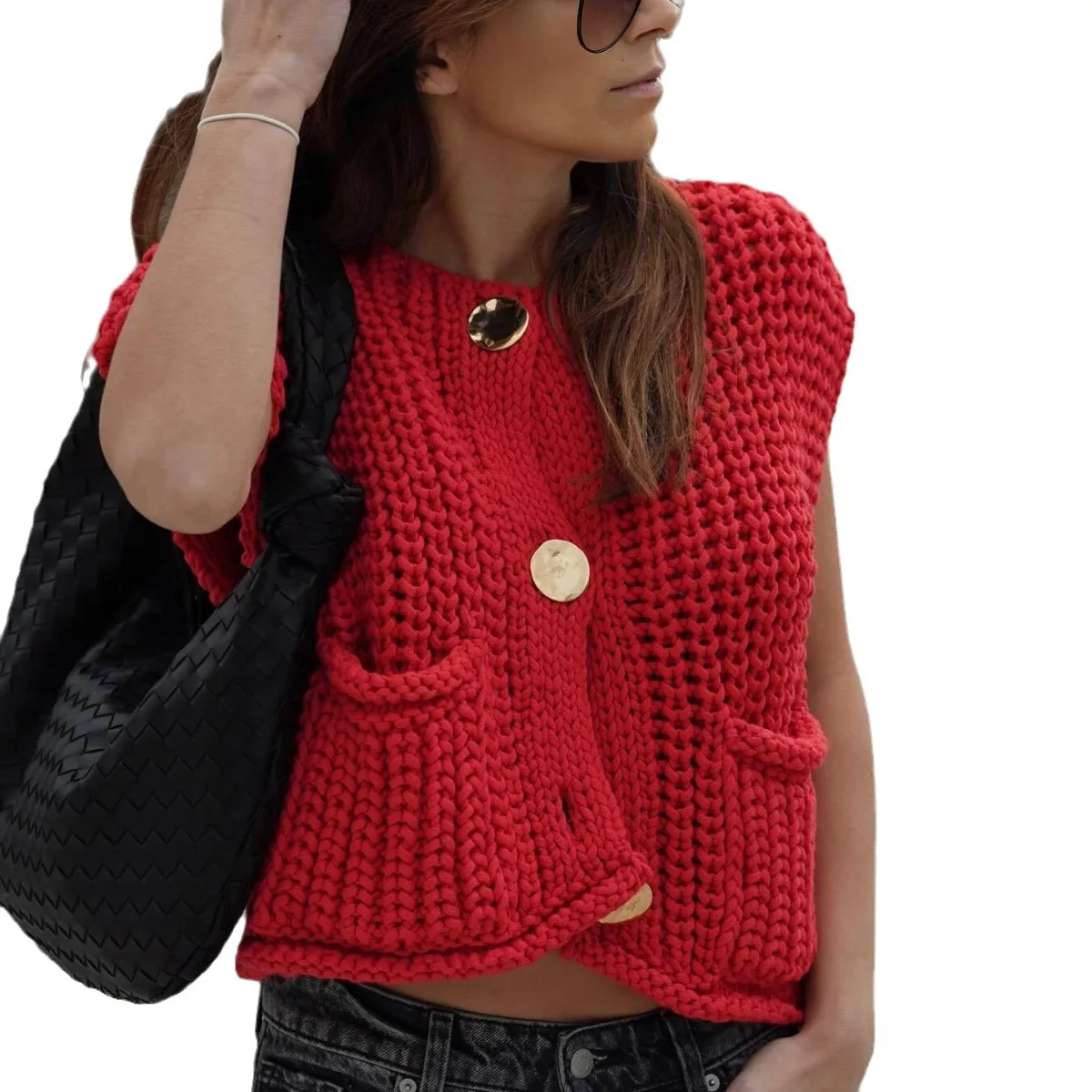 Cardigan en mélange de laine et d'alpaga - Bleu vif - FEMME | H&M FR