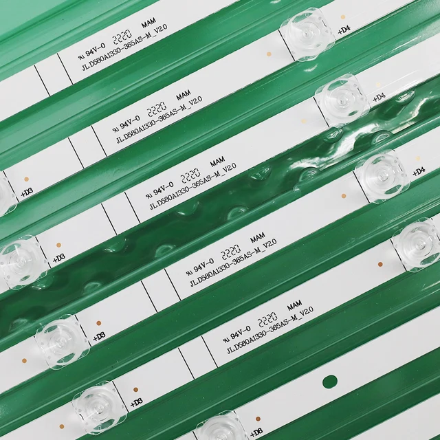 Striscia LED 10LED Adatta For Hisense 58R6E 58H6550E 58DUS83 - Foto 10