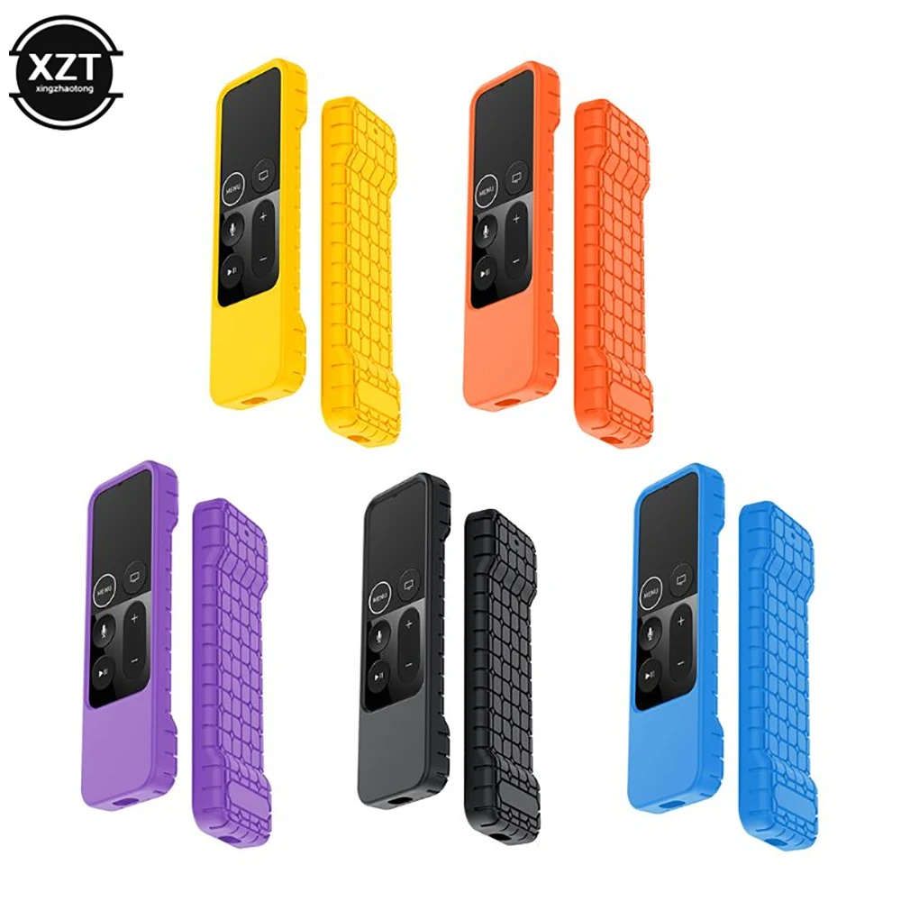Silicone Remote Control Case for Apple TV 4K 4th Generation Siri Controller Protector Shockproof Anti-Slip Protective Cover for Silicone Remote Case Silicone Remote Cover Silicone Remote Sleeve Remote Controller Cover Silicone Case Protector