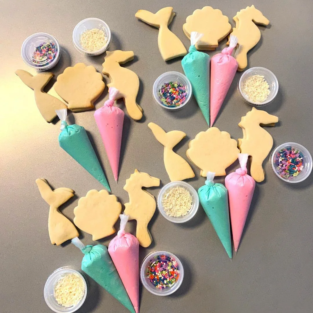 1SET Ocean Style Marine Life Cookie Molds Mermaid Starfish Biscuit Bread Cutter Fondant DIY Baking Tool Birthday Party Decor
