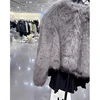Spring Women's Cardigan Jacket Round Neck Pocket Fur Coat Solid Loose Suede Jacket Streetwear Vintag Outerwear 5