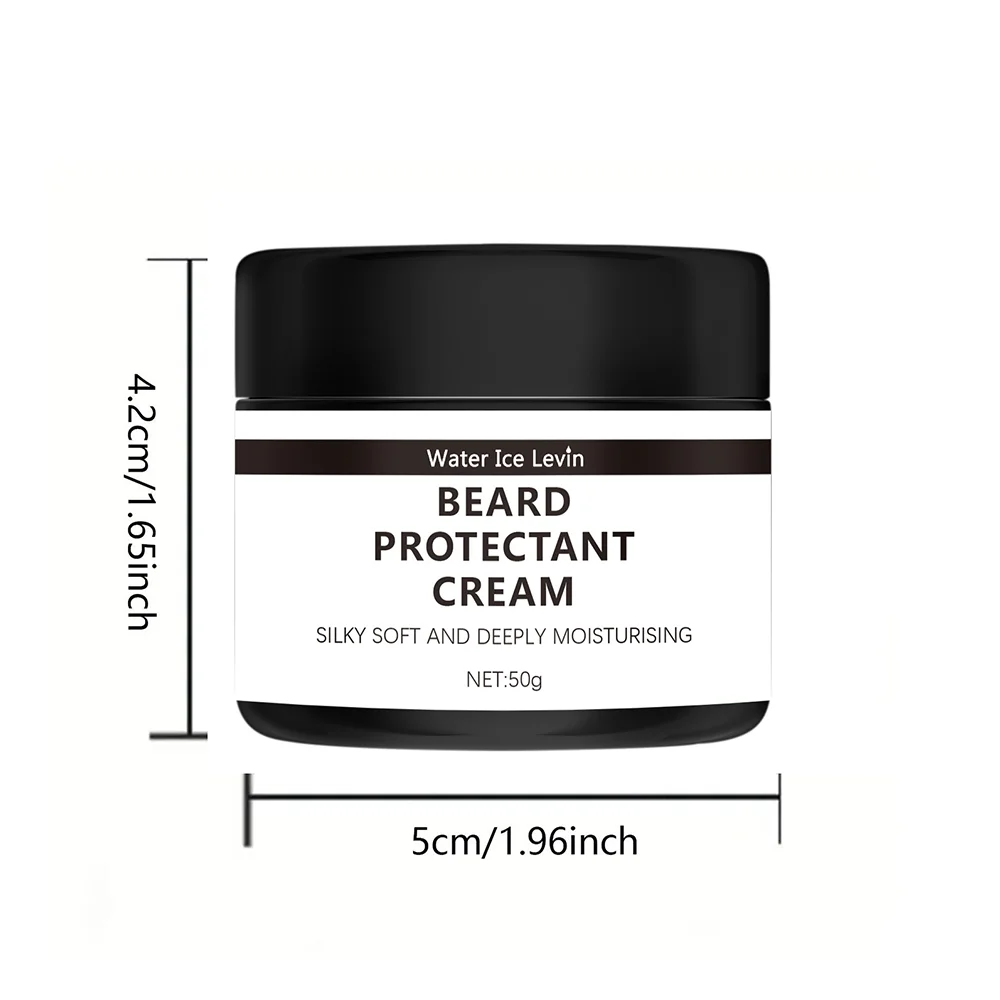 Beard Cream 100% Natural Beard Care Cream with organic Argan and Jojoba beard oil Vanilla fragrance-softener, moisturizer