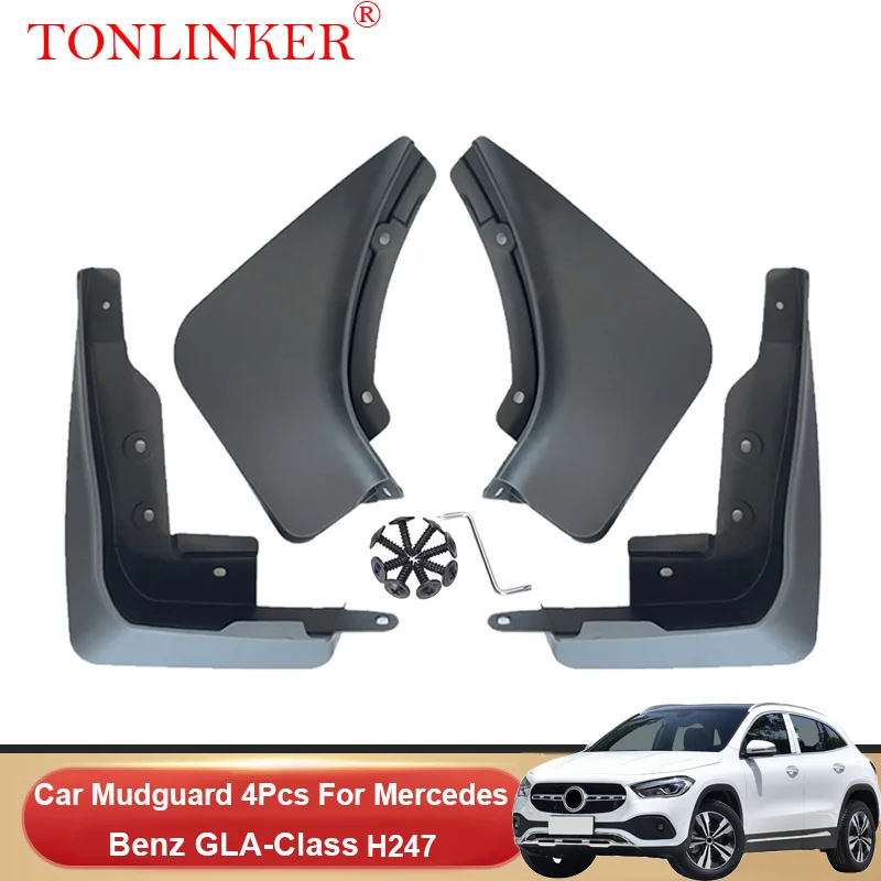 

TONLINKER Car Mudguard For Mercedes Benz GLA-Class H247 GLA 180 200 250 2020 2021 2022 Mudguards Splash Guards Fender Mudflaps