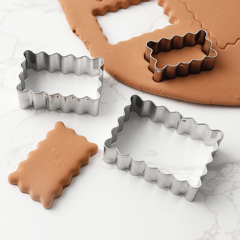 3Pcs Mini Cookie Cutter Set Stainless Steel Sugar Biscuit Veggie Cutters DIY Cookie Fondant Cake Pastry Dough Mold Baking Tool