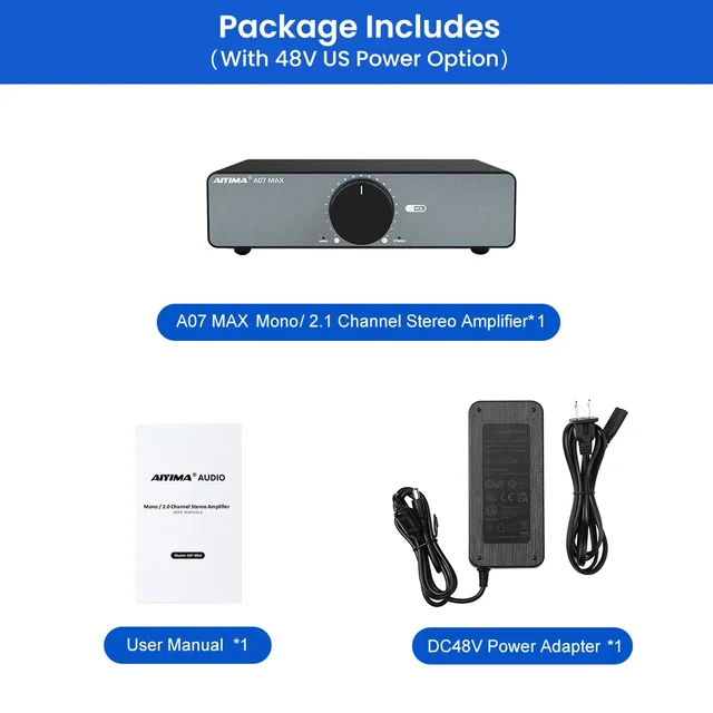 Aiyima A07 MAX パワーアンプ D級パワーアンプ AIYIMA A07 MAX をゲット。 | 楽しい○○○遊び