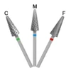 ECO Economy Carbide 6*15mm nail drill bit cuticle clean Maincure Pedicure Cone Shape Milling Cutter Manicure Rotary Burr 4