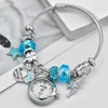 Fashion Women's Bracelet Watch Love With Stylish Decor Refined Round Quartz Watch Silvery Casual Elegance 3