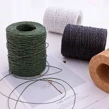 

2.0mm Floral Bind Wire Wrap Twine Handmade Iron Wire Paper Rattan for Flower Bouquets Gift Shape (Length: 210M)