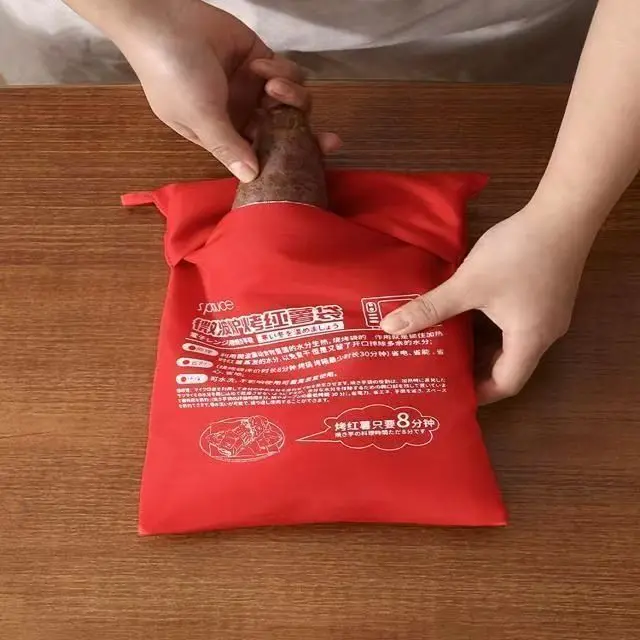 Sacchetto Multifunzionale per Forno a Microonde per Dolci, Patate Dolci, Patate e Mais, per Cottura a Secco e Mantenimento dell'Umidità