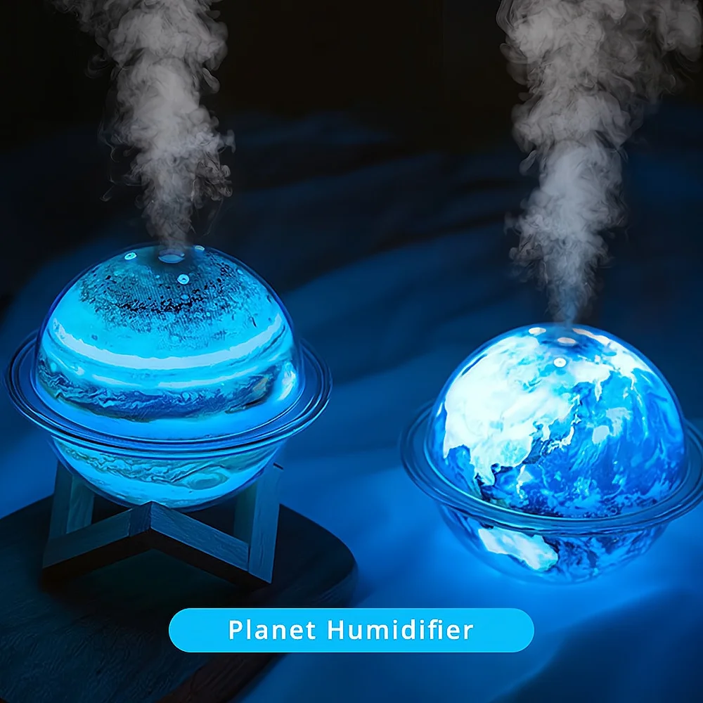 330ml Creative Planet Humidifier atomizing Heavy Fog Household Nightlight Air Atomizer Portable USB air Ultrasonic Aromatherapy
