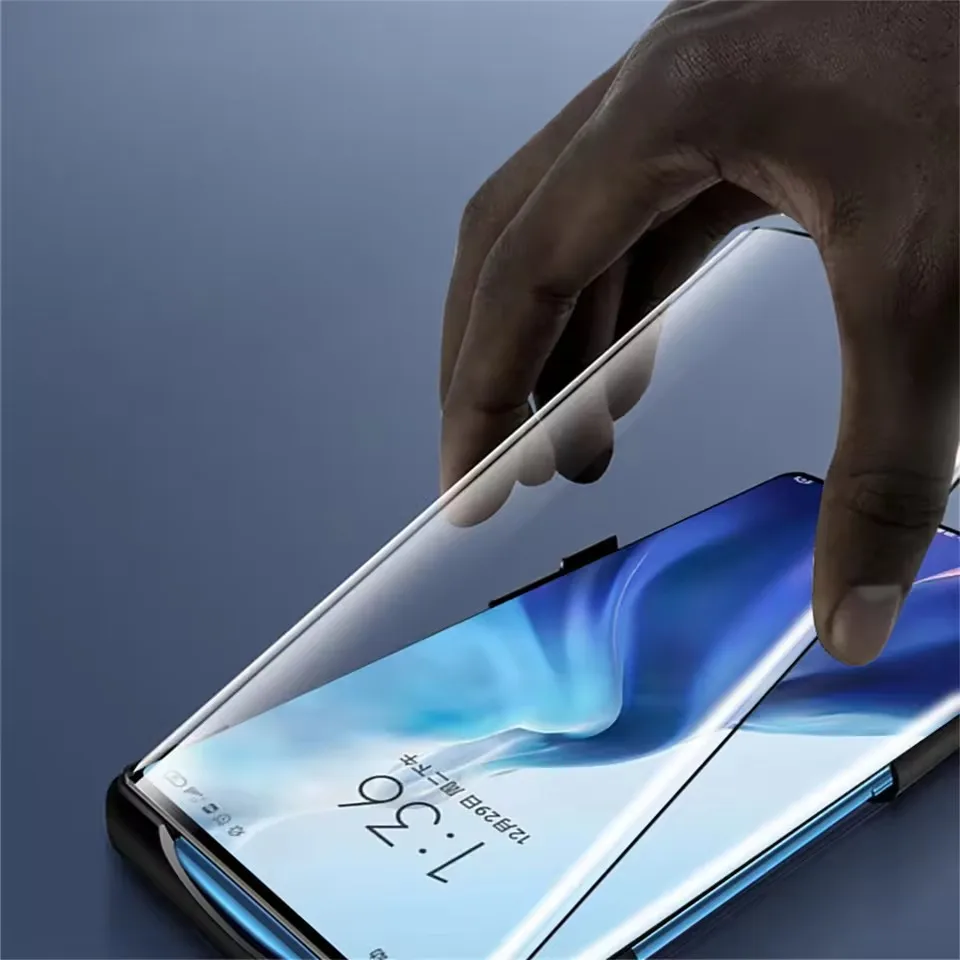 Premium 3-Piece Curved Tempered Glass Full Cover Screen Protector Set