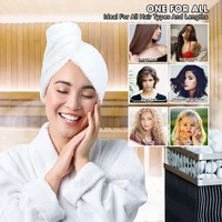 New Pearl Cotton Hair Towel Wrap Super Absorbent Quick Dry Hair Towels Microfiber Hair Hat Caps For Drying Curly Long Thick Hair 2