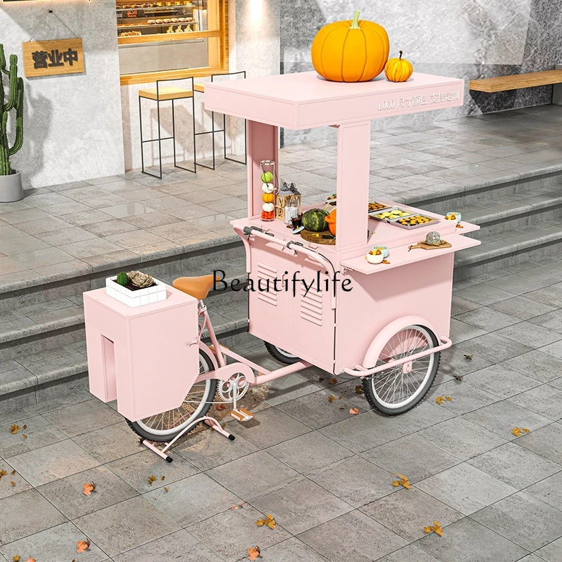 

Mobile Snack Commercial Stall Car Night Market Iron Food Car Supermarket Promotion Stall Car