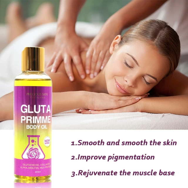 5D Gluta Thaiföld Primme Illóolaj Kollagén Arbutin Tej Protién Fehérítő Tápláló Testápoló Olaj - Image 2