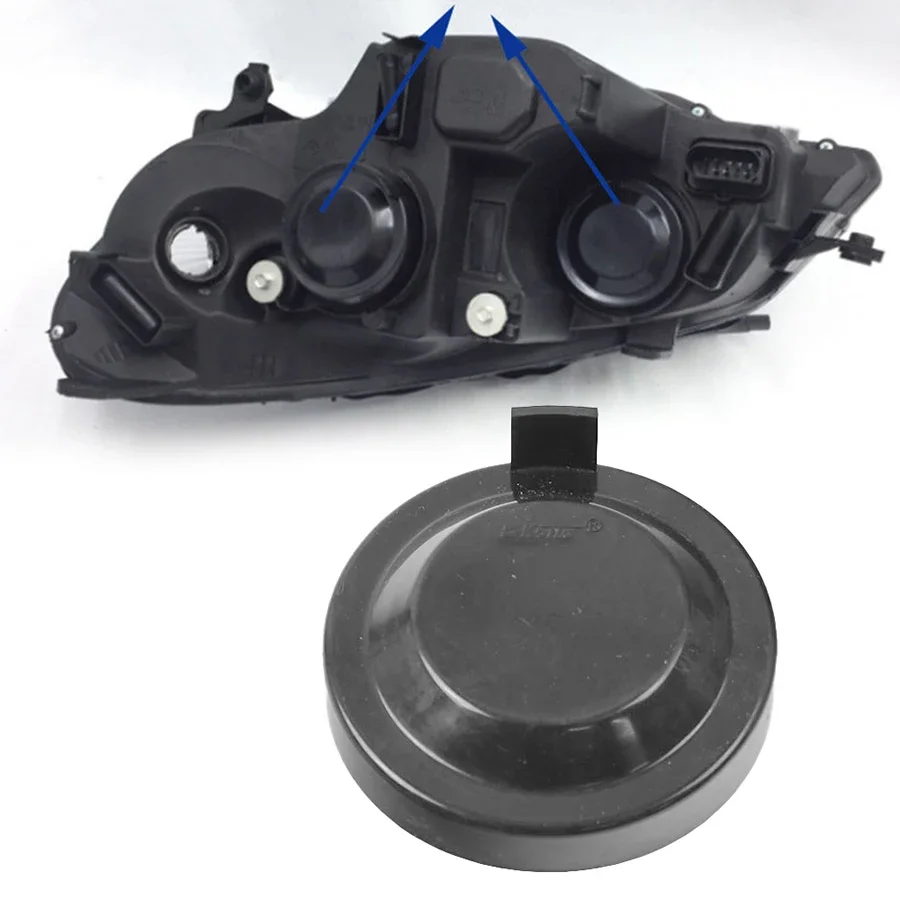 Enhanced Headlight Dust Cover Sealing Cap - Waterproof & Dustproof Rubber