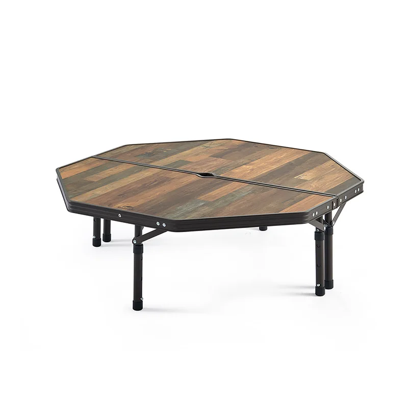 

Naturehike Outdoor MDF Eight-Sided Table Spliced Camping Lifting Table Can Adjusted Height Folding Shelving With Storage Bag