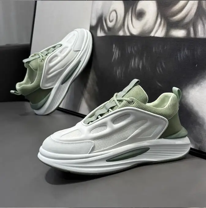 

Мужская обувь на толстой подошве, дышащая Противоударная нескользящая обувь для бега и ходьбы, Мужская универсальная спортивная обувь для отдыха