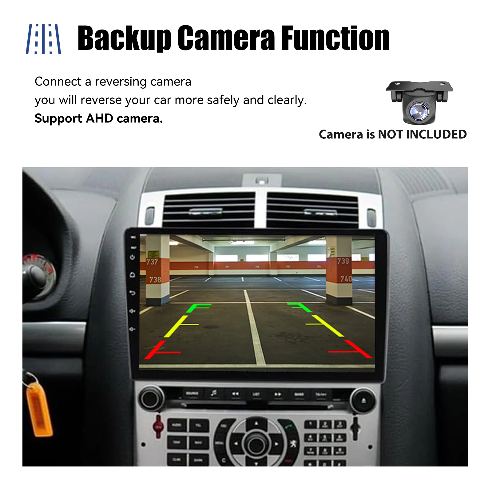 Фото Автомагнитола ESSGOO для Peugeot 407 2004-2008, 9 дюймов, GPS, Bluetooth №3