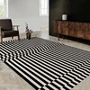 Black White Plaid Print Carpet for Living Room Sofa Coffee Table Large Area Rugs Non Slip Bedroom Decor Dirt Resistant Floor Mat 2