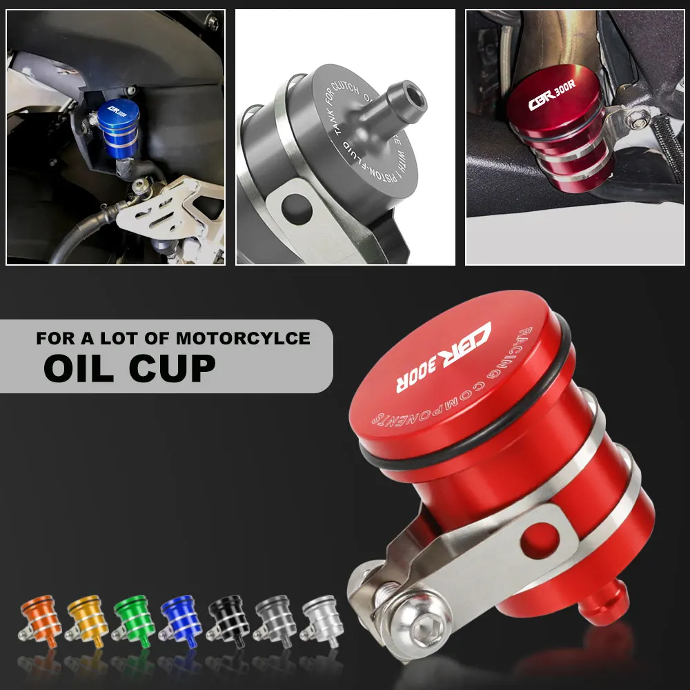 

Motorcycle Brake Fluid Reservoir Clutch Tank Oil Fluid Cup For Honda CBR300R CBR300RR CBR 300R 300RR 2014-2018 2019 2020 2021