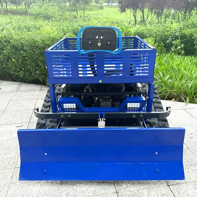 Customized Fast Shipping High Power Lawn Mower - CE Euro 5 Automated Self Propelled Remote Control Garden Crawler Grass Mower 4
