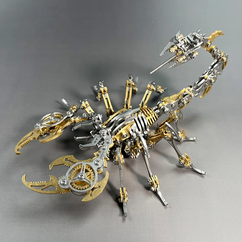 3D Puzzle Metal Scorpion Model Kit Steampunk Mechanical Insects DIY Assembly Toy