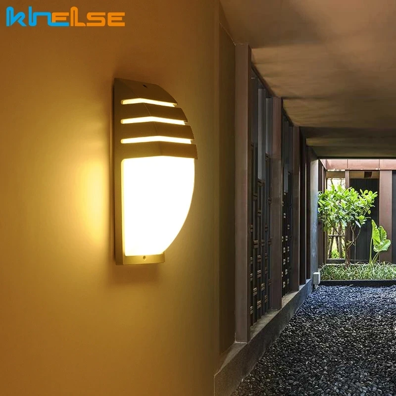 10W LED Wall Light Waterproof Porch Lights Radar Motion Sensor Villa Courtyard Garden Outdoor Lighting wall light