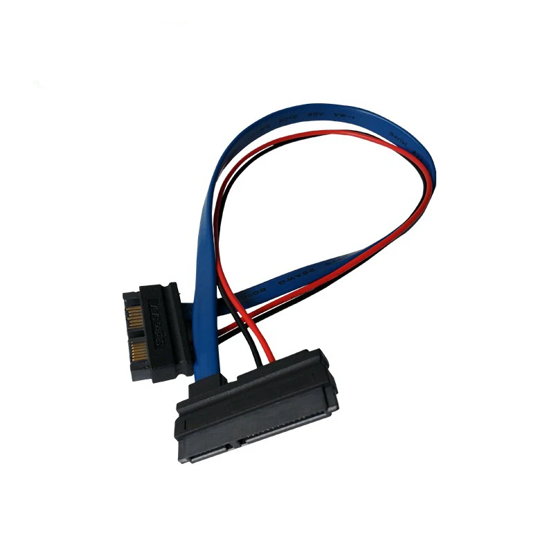 

Optical drive port adapter cable 7+6 male to 7+15 PSATA female data power cable optical drive to hard disk interface cable