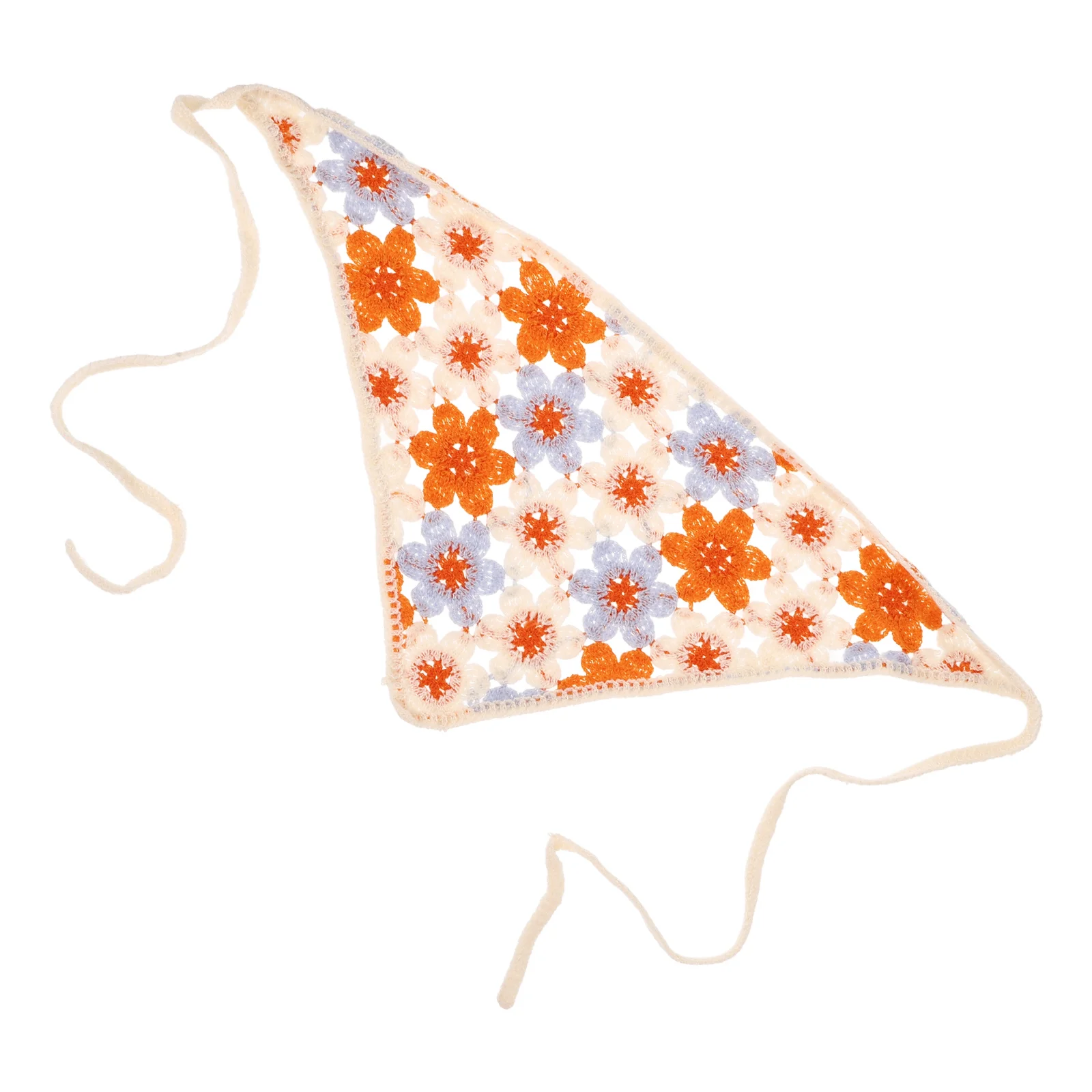 

Треугольный вязаный крючком шарф ручной работы головные повязки вязаные шарфы для волос бандана Женская бандана банданы ремешок для топпера