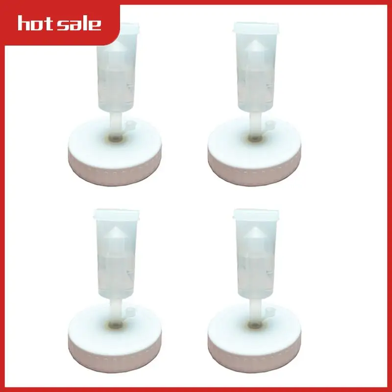 A21R-4Pc Mouth Jars Lids Fermenting Lids With Airlocks Fermentation Kit For Making Sauerkraut In Wide Mouth Jars