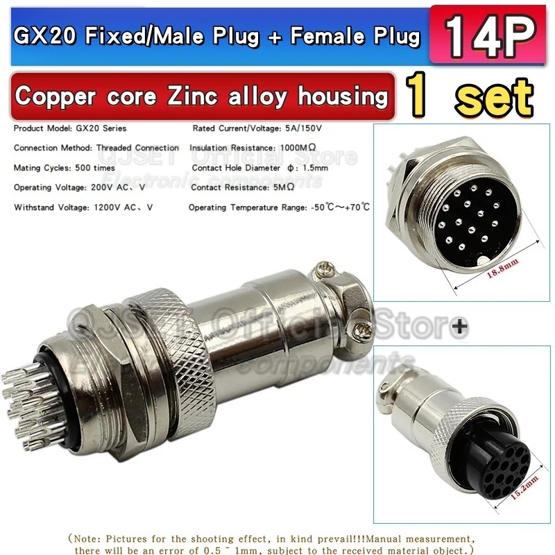 Gx20 Aviation Cable 4pin Connector Waterproof Gx20 Male To Female