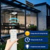 Solar Pendant Lights Outdoor Solar Shed Light Motion Sensor 288 LEDs Dimmable Indoor Barn Lamp Waterproof Gazebo Yard Garage Pat 6