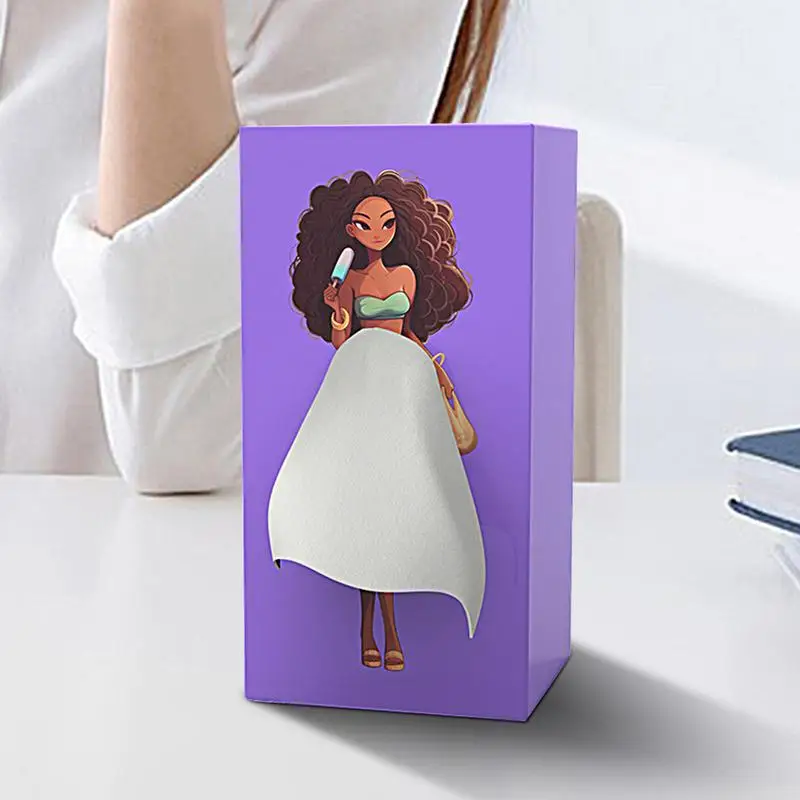 Home Tissue Box Holder Lady Skirt Short Skirt Girl Tissue Box Tissue Cover For Countertop Living Room Bedroom 4