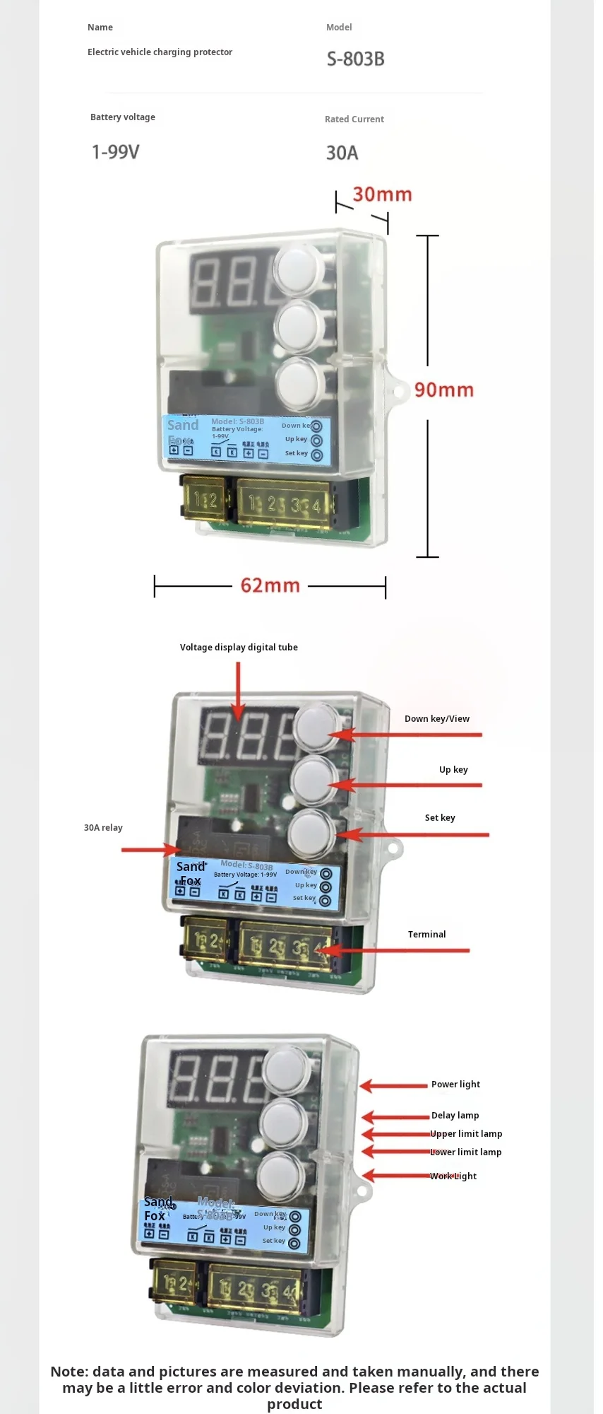 Battery Overcharge/Over Discharge Control Module Automatic Charging Lithium Batt