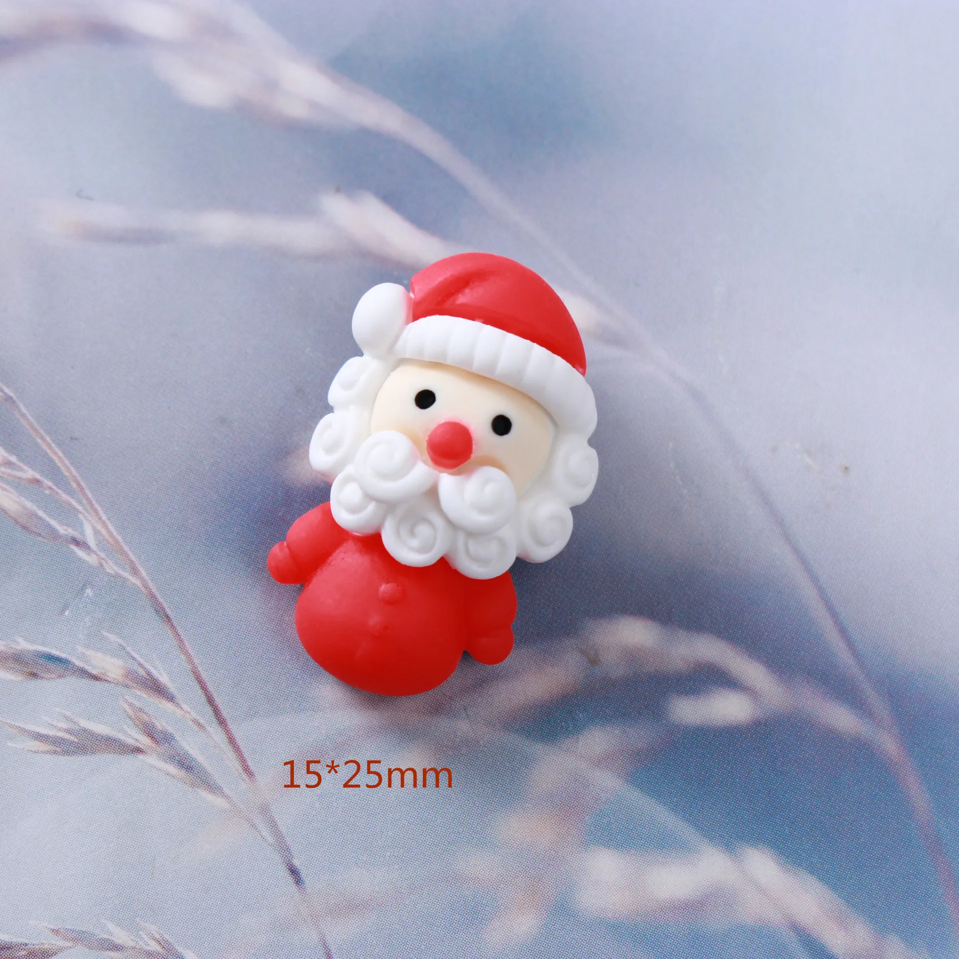 CLEARANCE Santa Claus Stickers / Merry Christmas and Happy New Year St, MiniatureSweet, Kawaii Resin Crafts, Decoden Cabochons Supplies