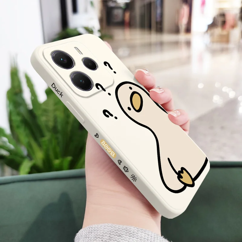 What A Duck Silicone Soft Phone Case - Playful Cartoon Design